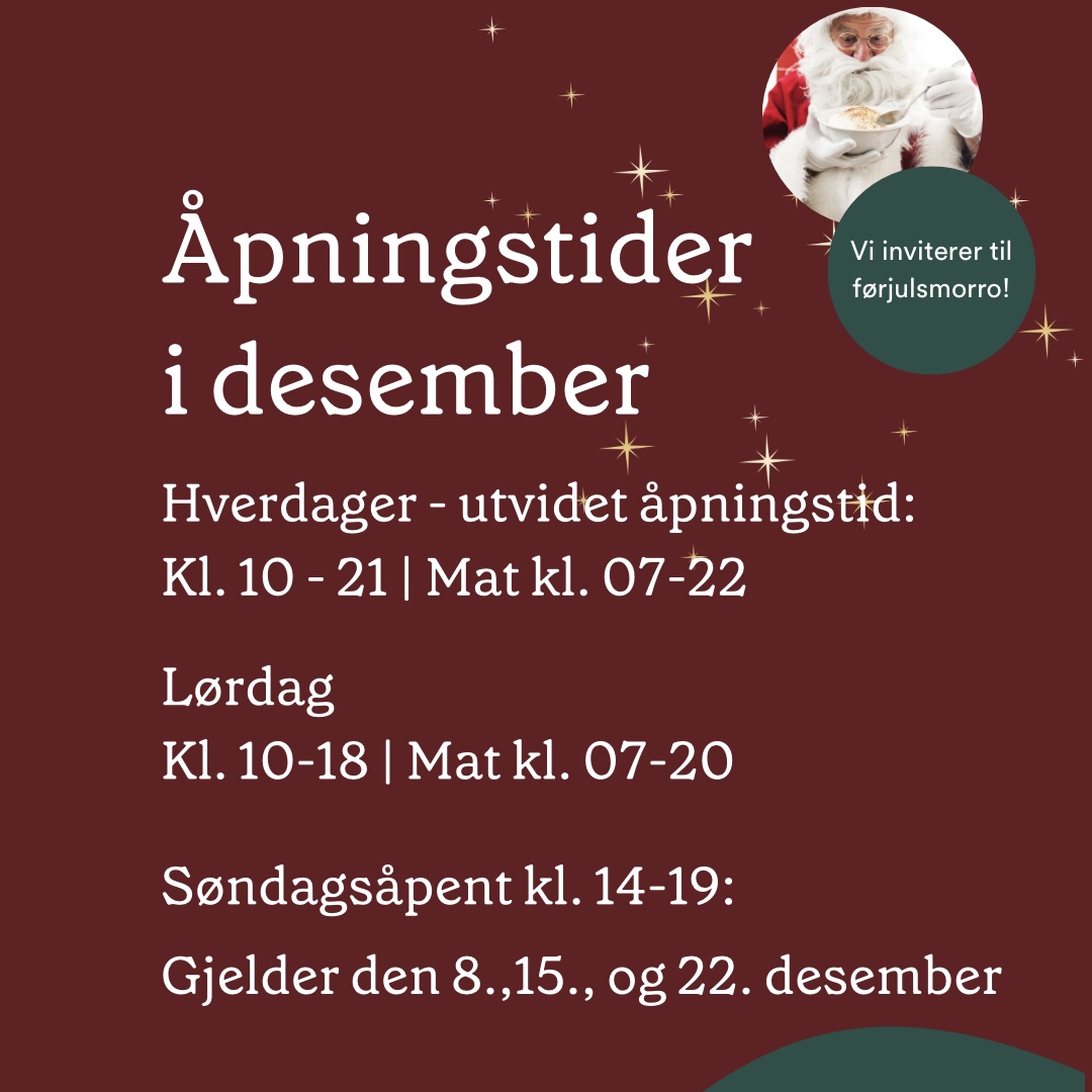 Julens åpningstider